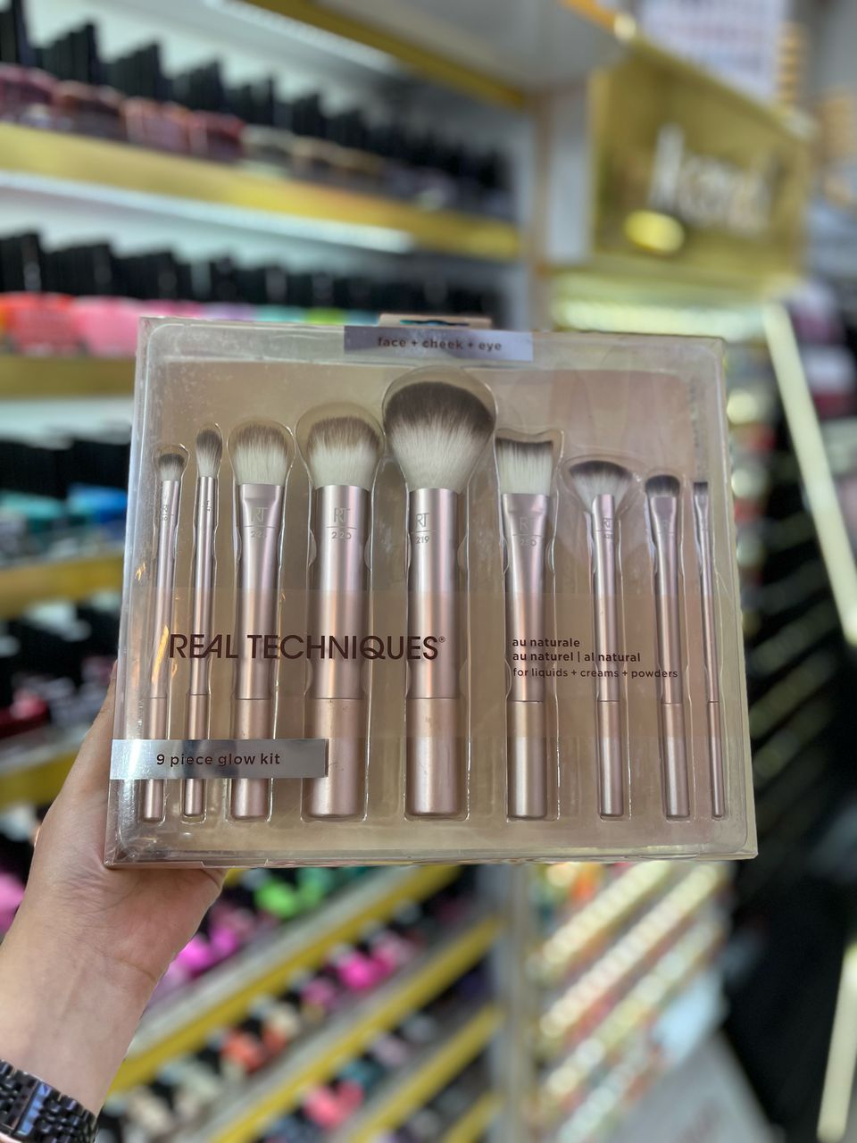 ست براش ۹ تکه ریل تکنیک مدل Au Naturale